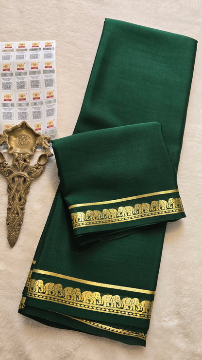 Mysore Crepe Silk Sarees - Self Colors