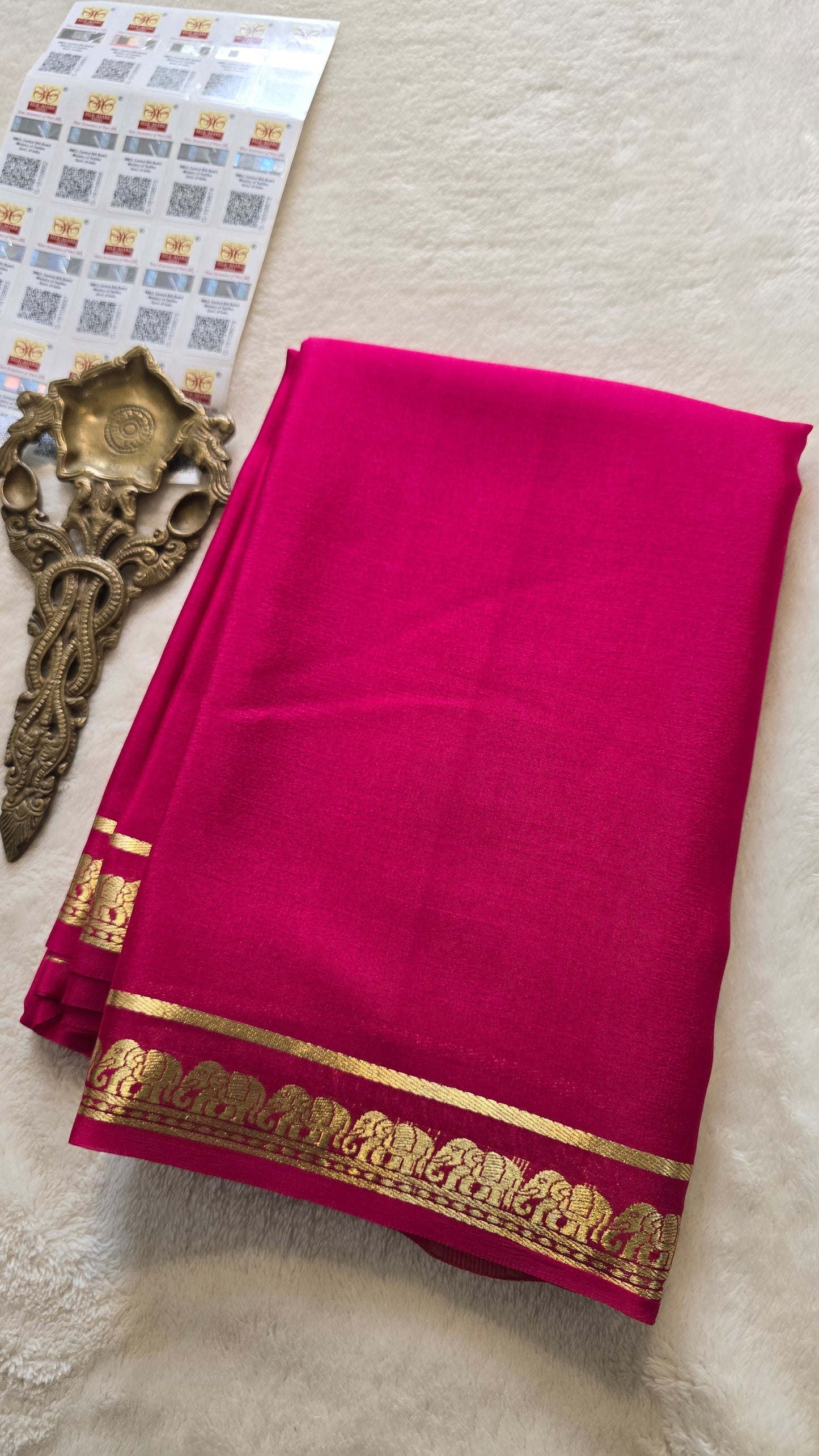 Mysore Crepe Silk Sarees - Self Colors