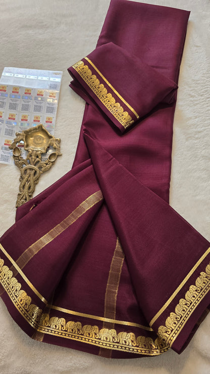 Mysore Crepe Silk Sarees - Self Colors