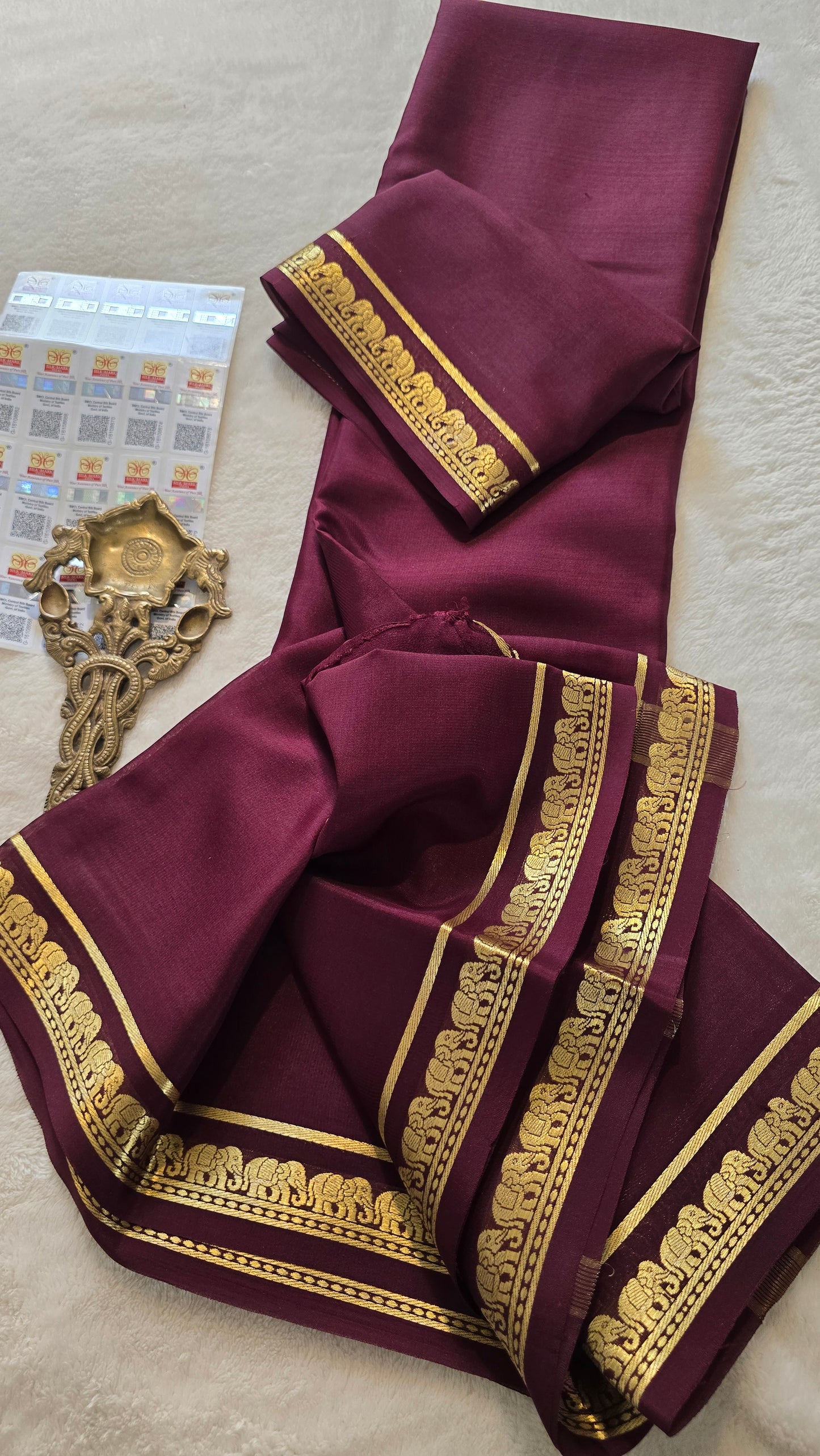 Mysore Crepe Silk Sarees - Self Colors