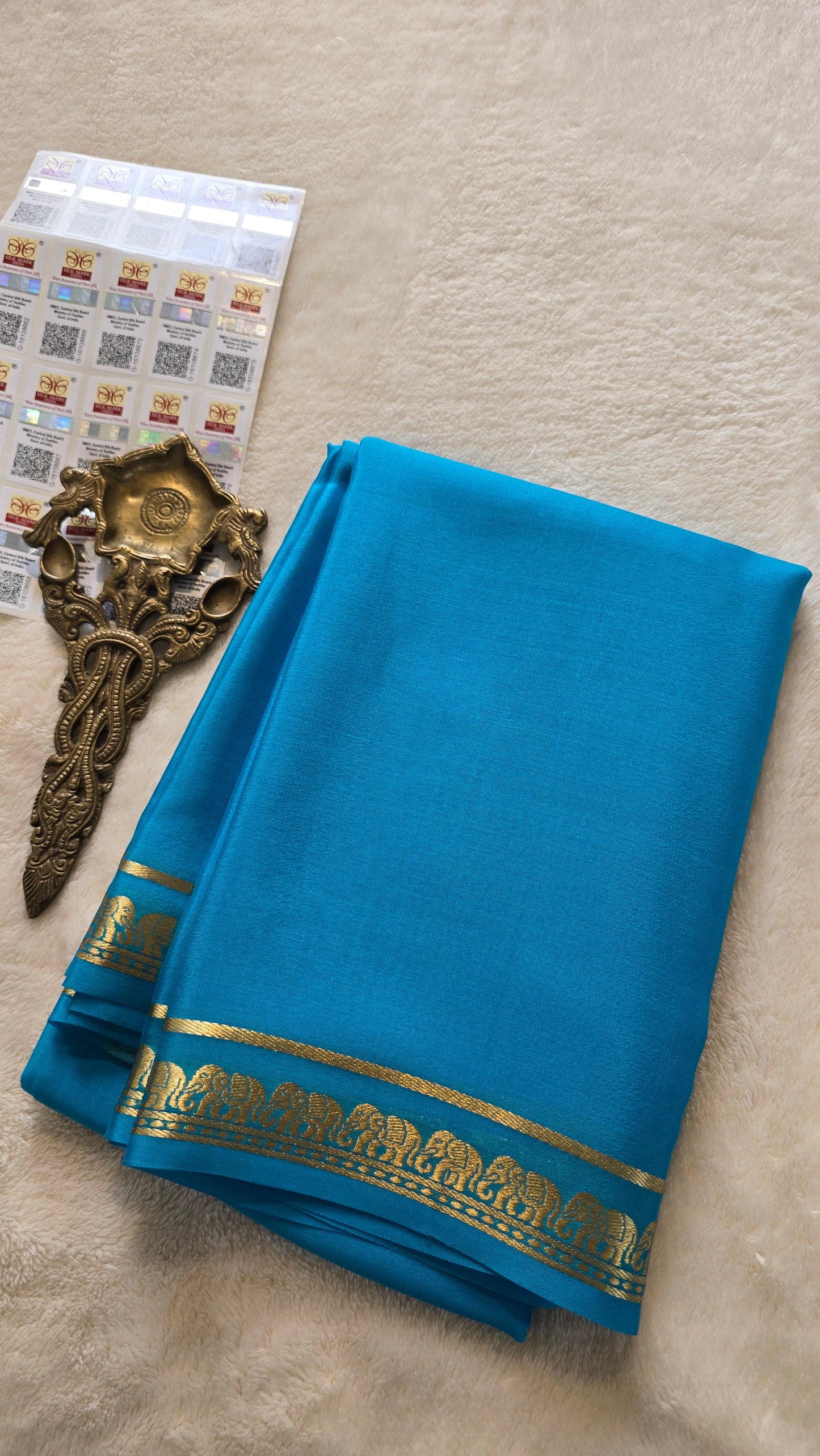 Mysore Crepe Silk Sarees - Self Colors