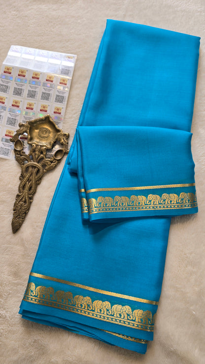 Mysore Crepe Silk Sarees - Self Colors