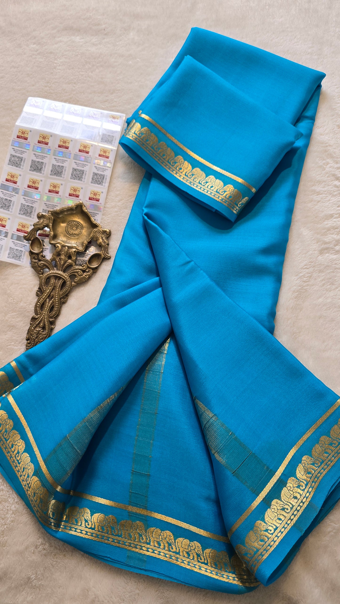 Mysore Crepe Silk Sarees - Self Colors