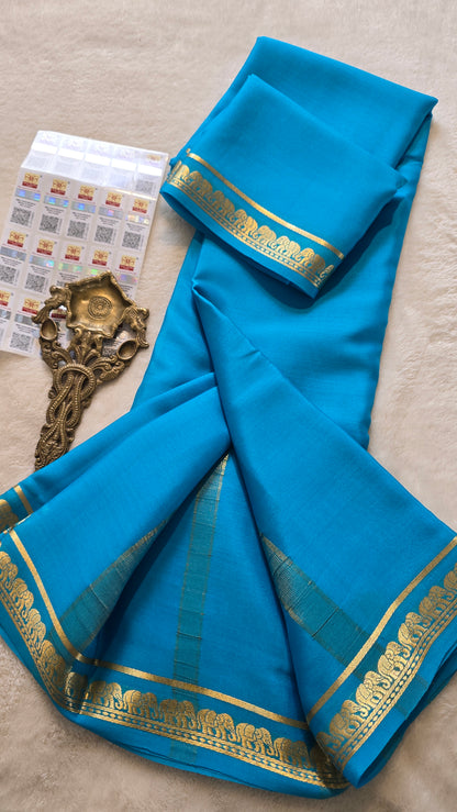Mysore Crepe Silk Sarees - Self Colors