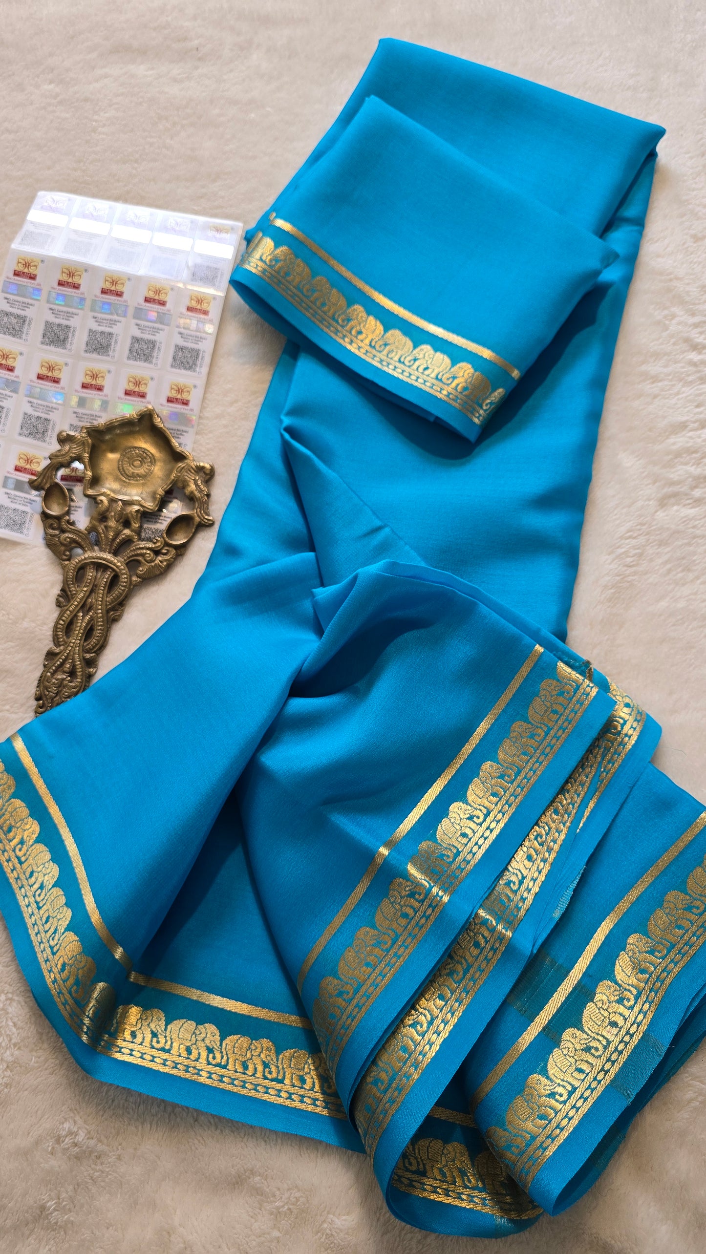 Mysore Crepe Silk Sarees - Self Colors