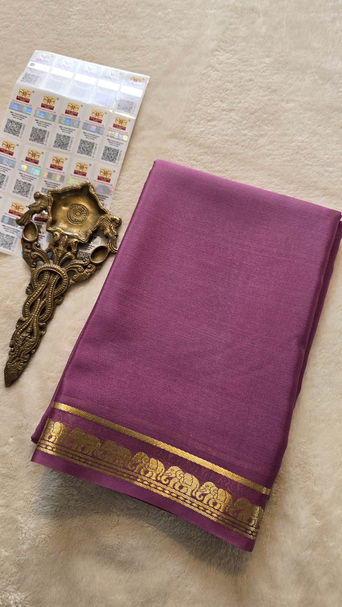 Mysore Crepe Silk Sarees - Self Colors