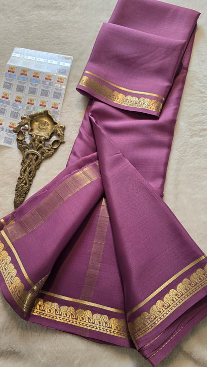Mysore Crepe Silk Sarees - Self Colors