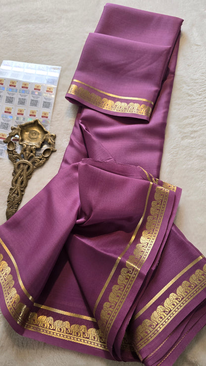 Mysore Crepe Silk Sarees - Self Colors