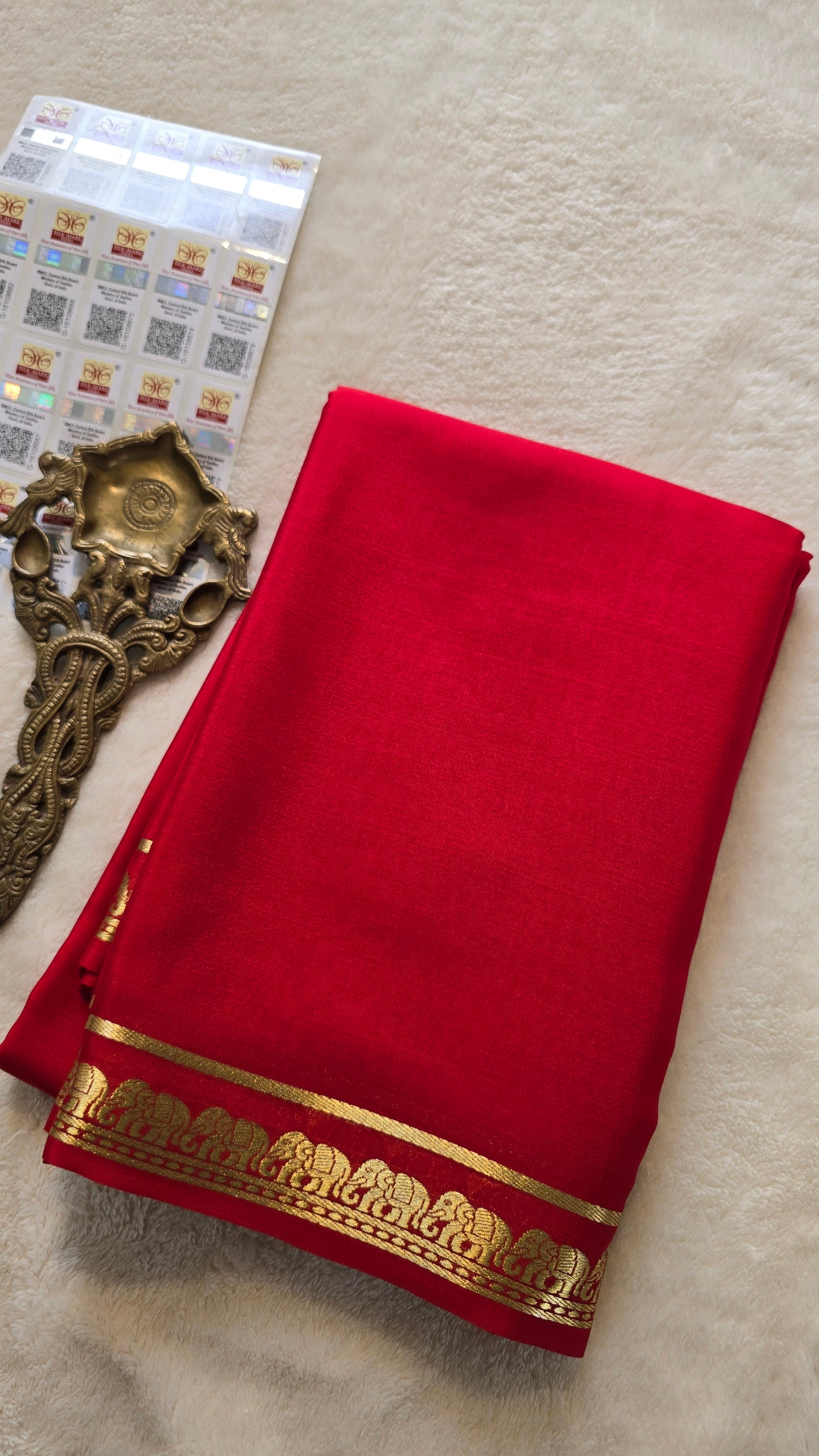 Mysore Crepe Silk Sarees - Self Colors