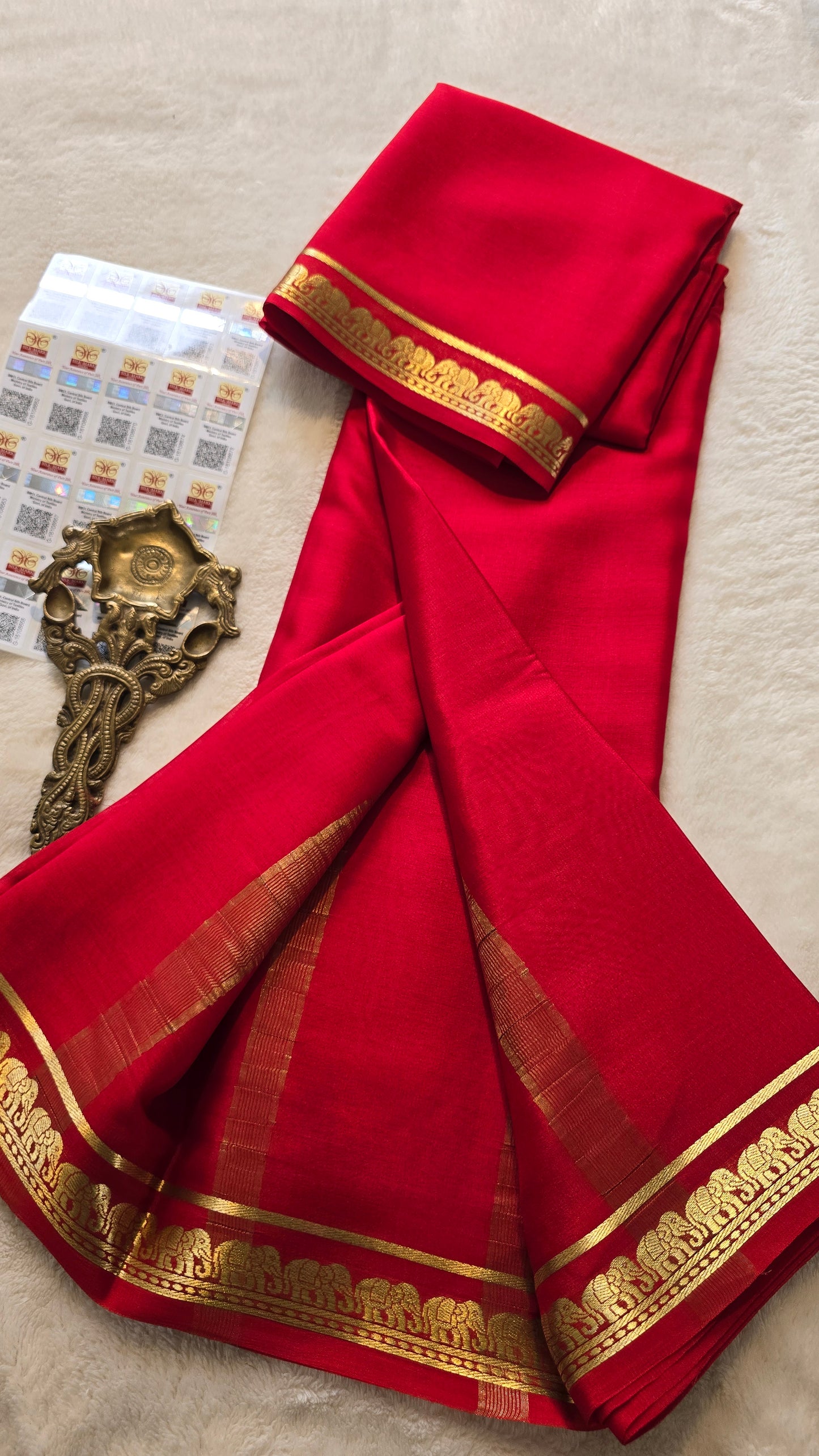 Mysore Crepe Silk Sarees - Self Colors