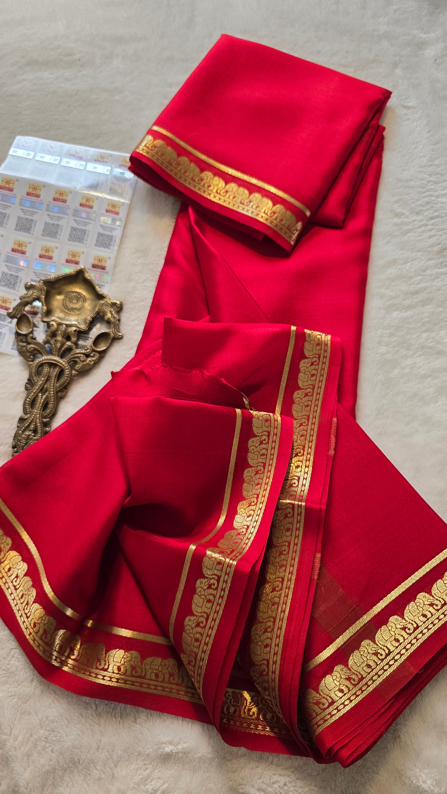 Mysore Crepe Silk Sarees - Self Colors