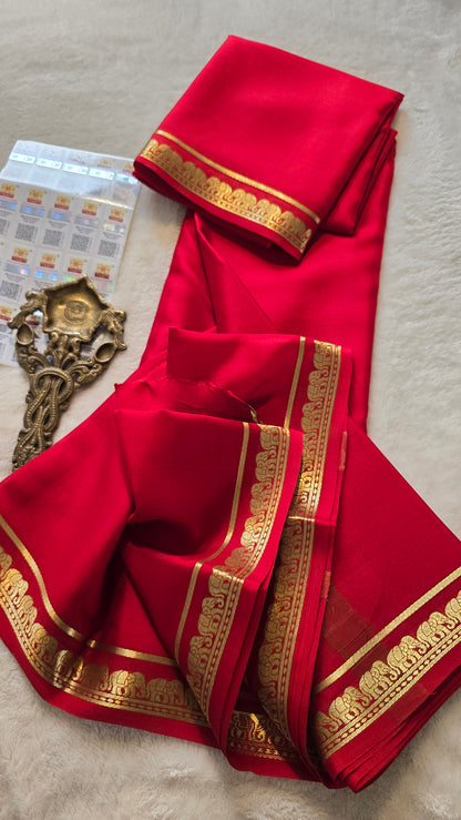 Mysore Crepe Silk Sarees - Self Colors