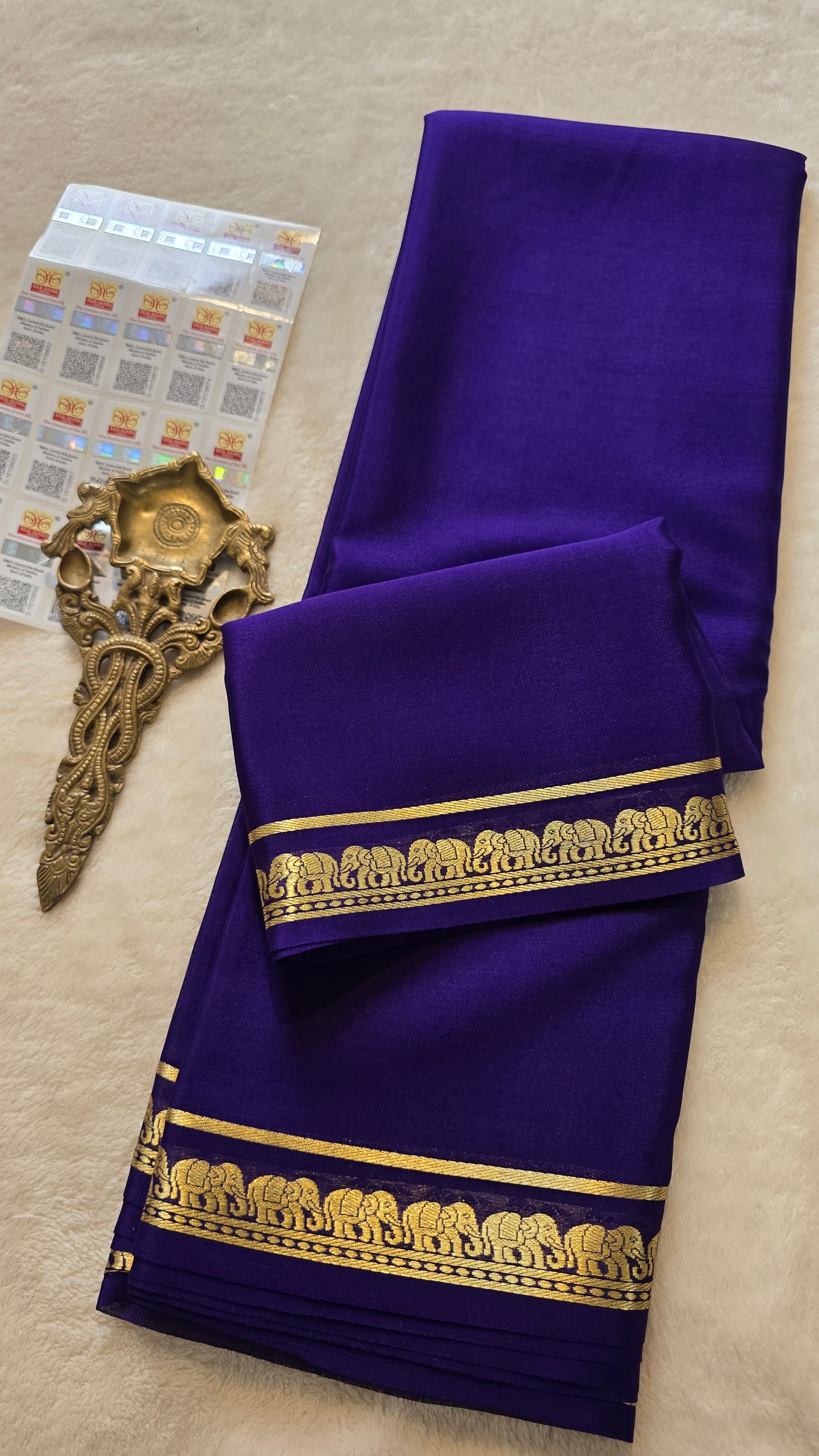 Mysore Crepe Silk Sarees - Self Colors
