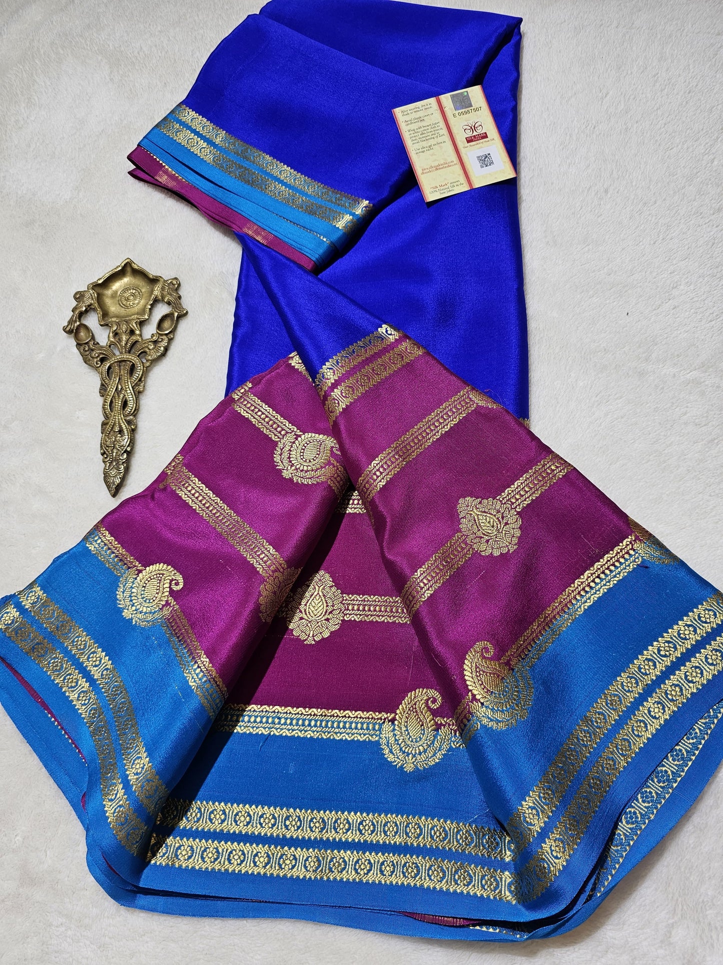 Mysore Crepe Silk Sarees - Tri Colour Series