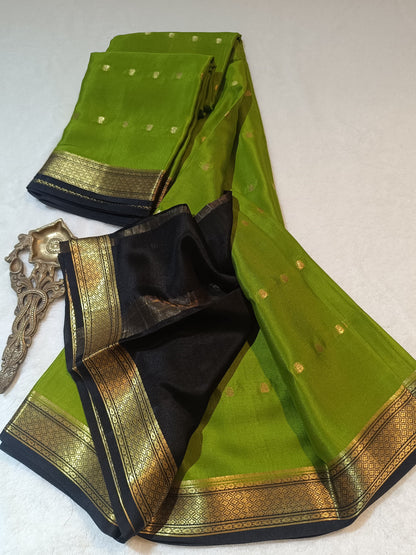 Mysore Crepe Silk Sarees - All Over Butta