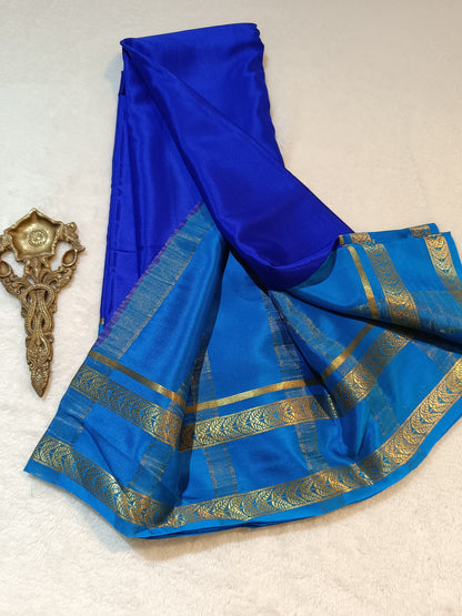 Mysore Crepe Silk Sarees - Trendy Borders