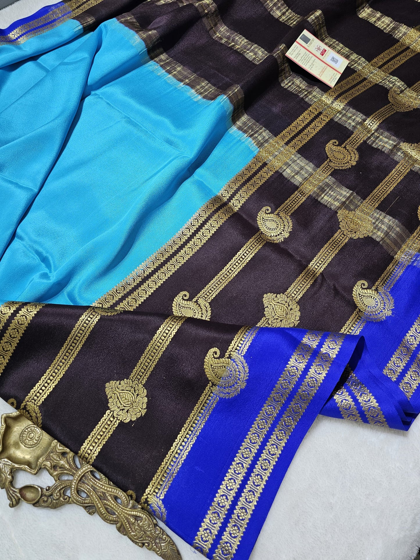 Mysore Crepe Silk Sarees - Tri Colour Series