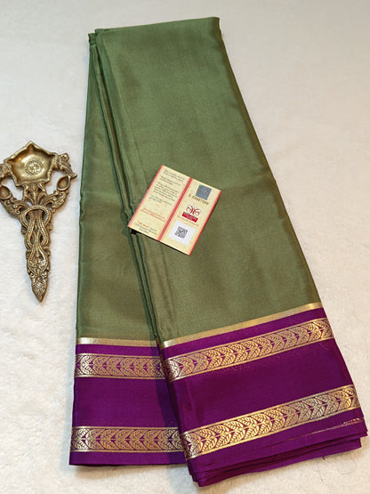 Mysore Crepe Silk Sarees - Trendy Borders