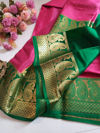 Mysore Crepe Silk Sarees - Rich Pallu