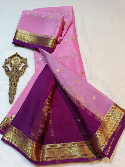 Mysore Crepe Silk Sarees - All Over Butta