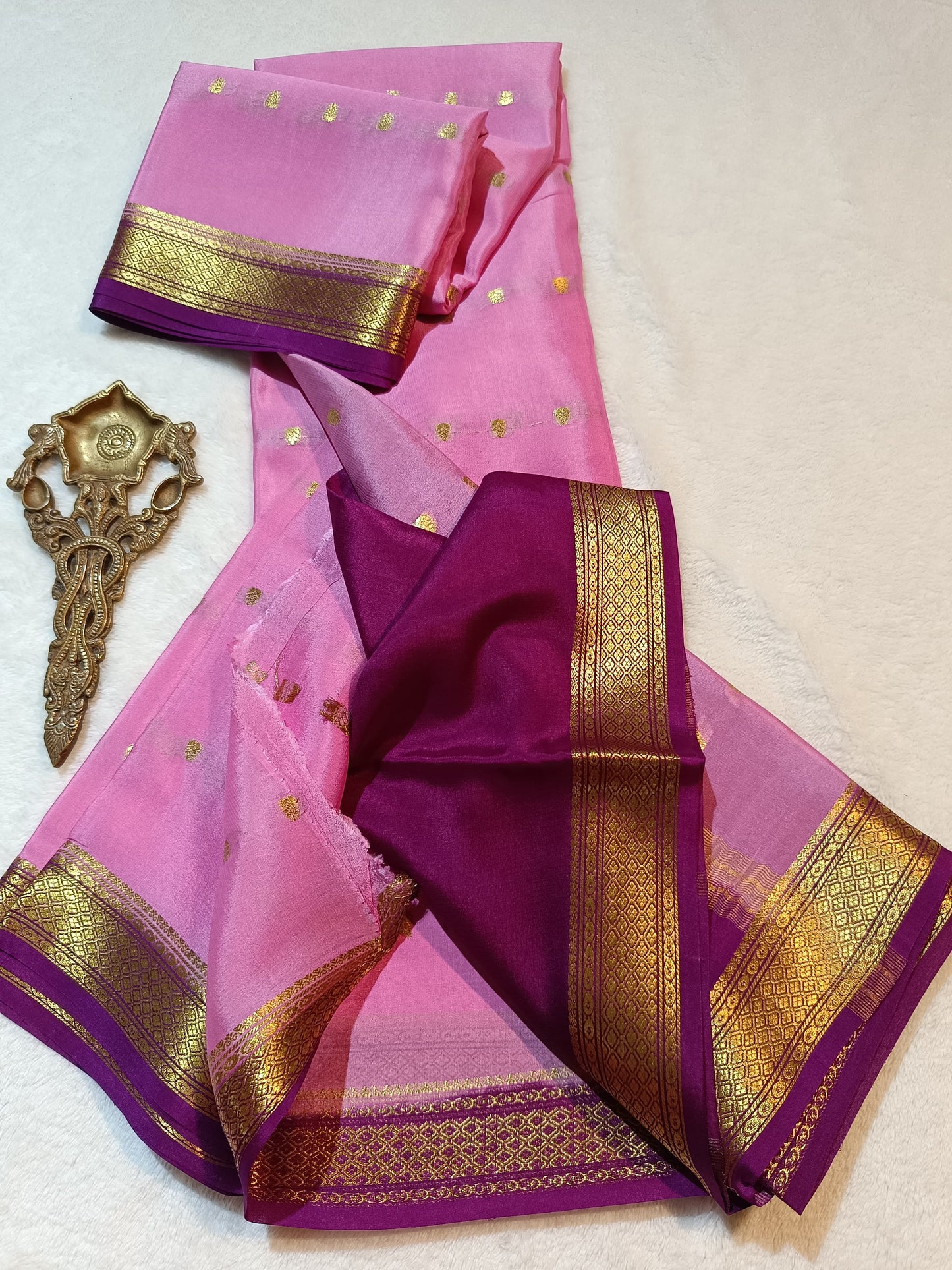 Mysore Crepe Silk Sarees - All Over Butta