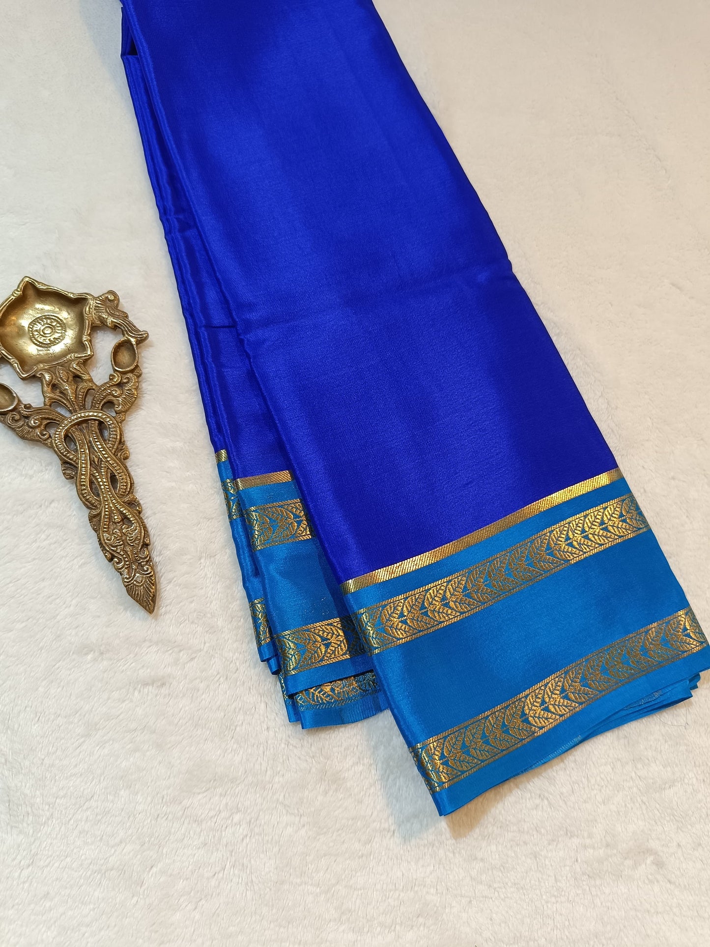 Mysore Crepe Silk Sarees - Trendy Borders