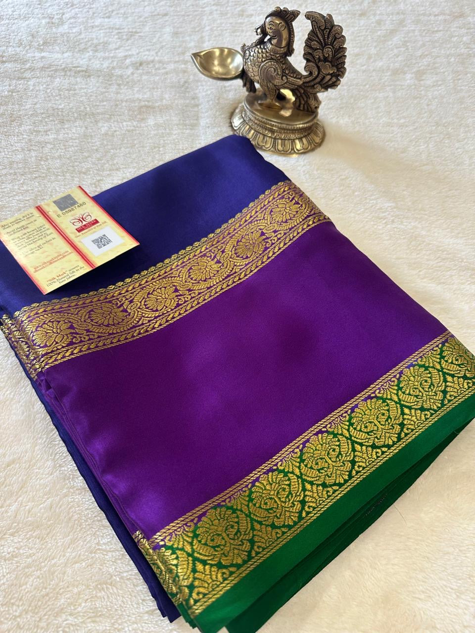 Mysore Crepe Silk Sarees - Tri Colour Series