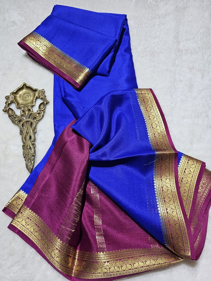 Mysore Crepe Silk Sarees - Trendy Borders