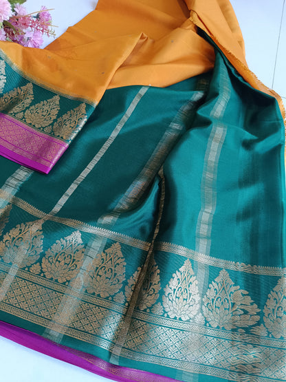 Mysore Crepe Silk Sarees - All Over Butta