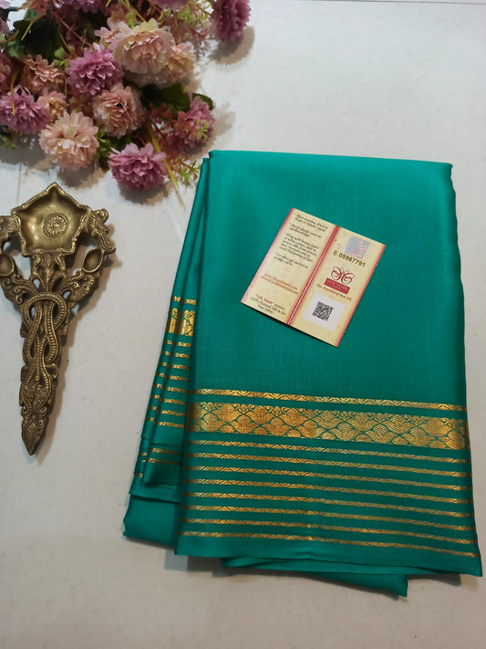 Mysore Crepe Silk Sarees - Self Colors (Light)