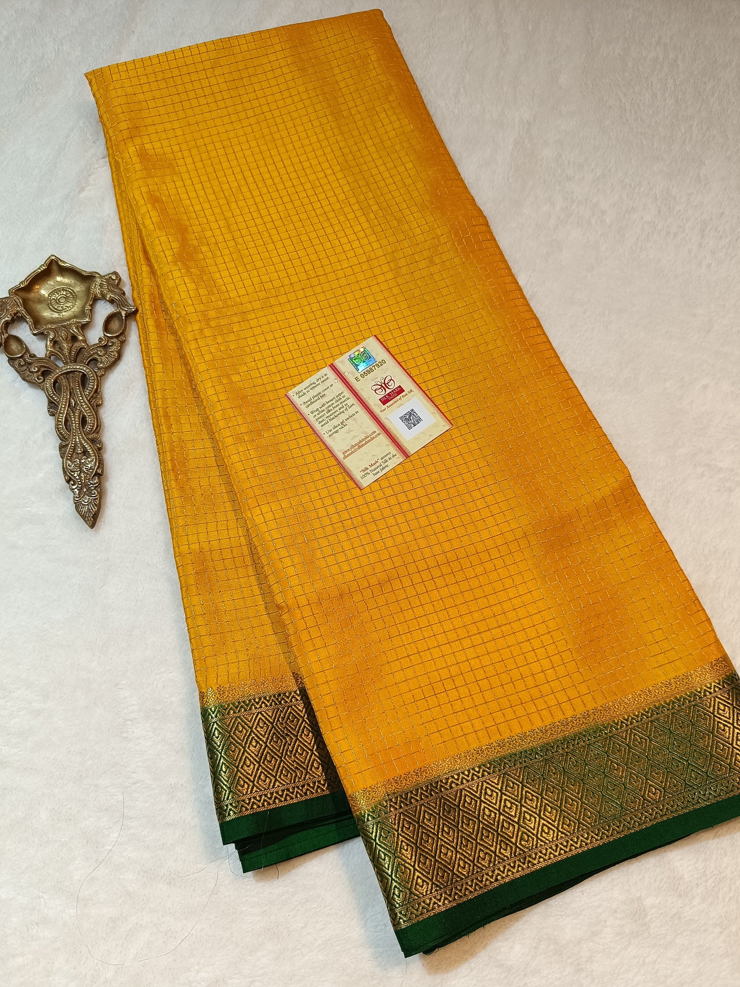 Mysore Crepe Silk Sarees - Checked