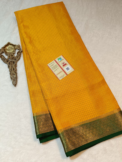 Mysore Crepe Silk Sarees - Checked