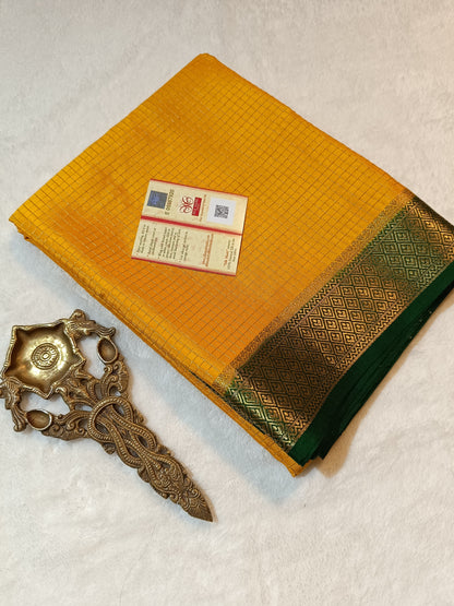 Mysore Crepe Silk Sarees - Checked