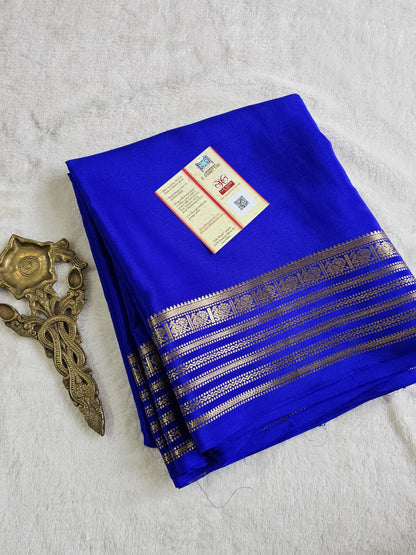 Mysore Crepe Silk Sarees - Self Colors (Heavy)