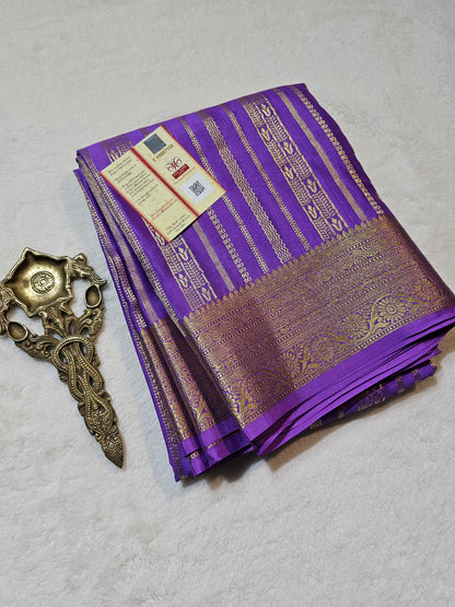 Mysore Crepe Silk Sarees - Self Colors (Heavy)