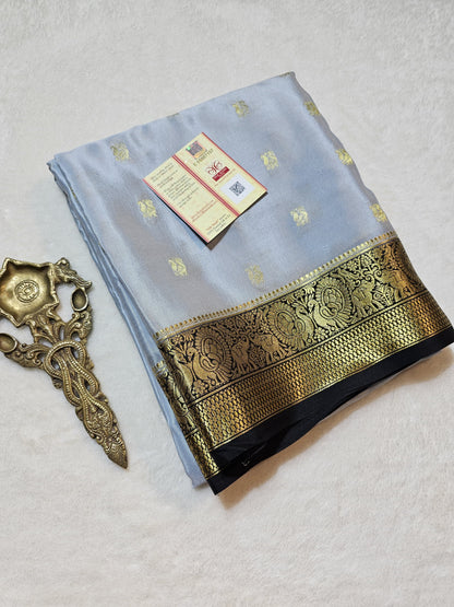 Mysore Crepe Silk Sarees - All Over Butta