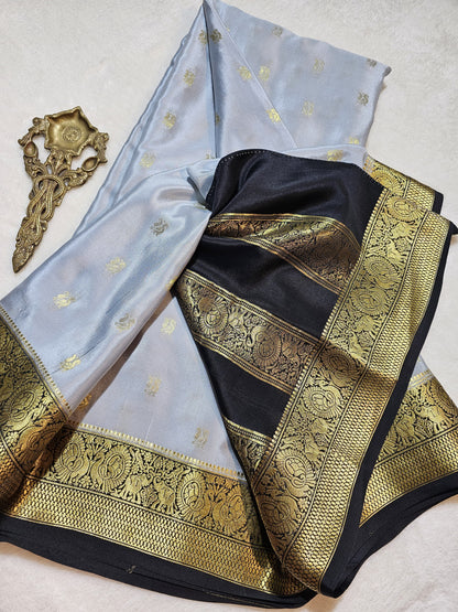 Mysore Crepe Silk Sarees - All Over Butta