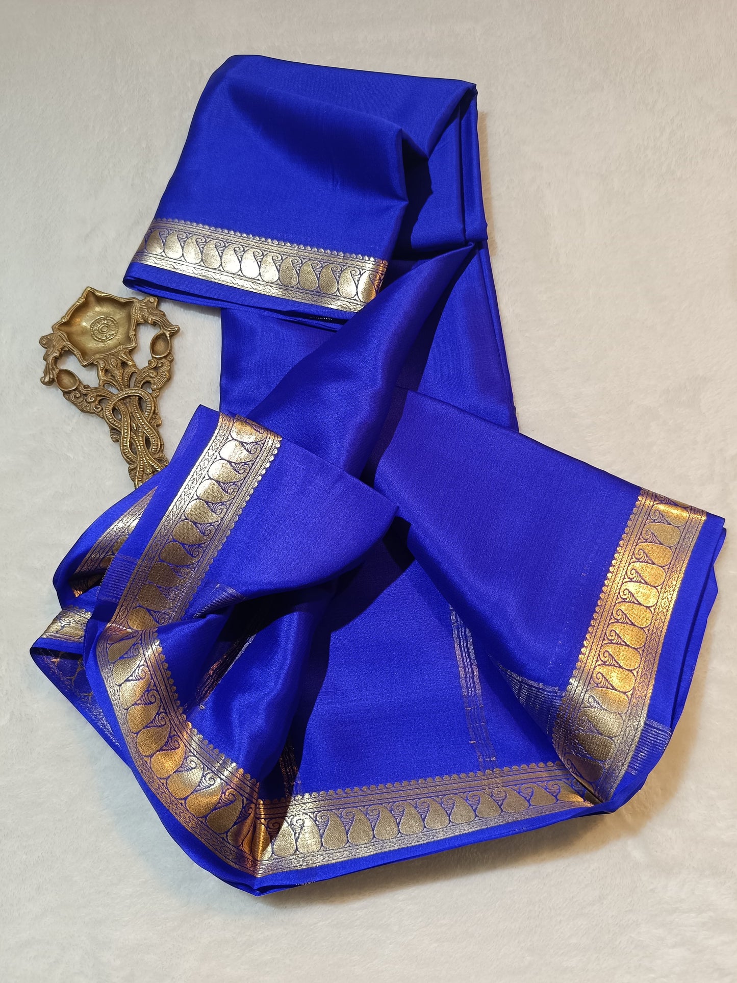 Mysore Crepe Silk Sarees - Trendy Borders