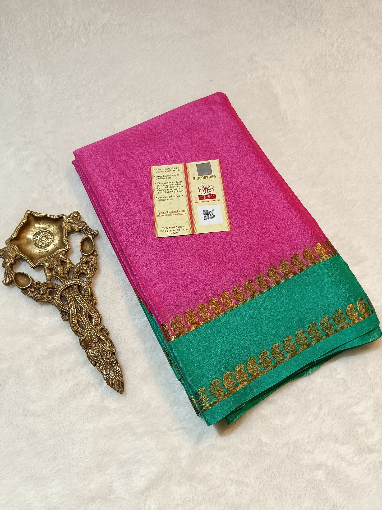 Mysore Crepe Silk Sarees - Trendy Borders