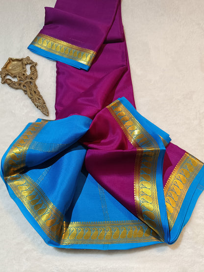 Mysore Crepe Silk Sarees - Trendy Borders