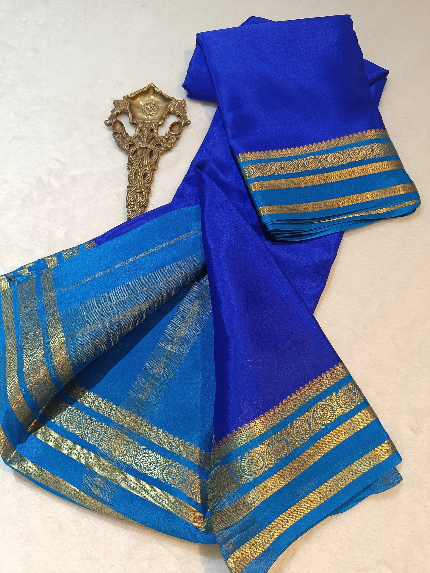 Mysore Crepe Silk Sarees - Trendy Borders