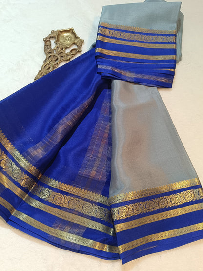 Mysore Crepe Silk Sarees - Trendy Borders