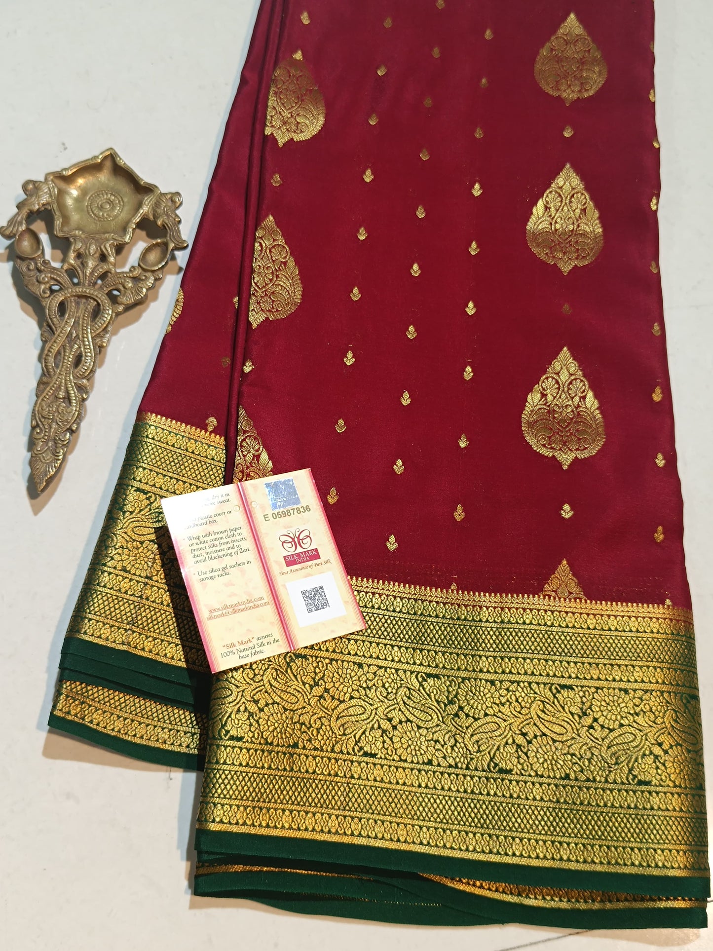 Mysore Crepe Silk Sarees - All Over Butta