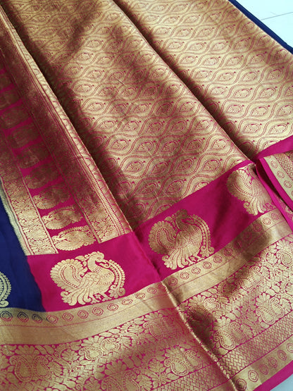 Mysore Crepe Silk Sarees - Rich Pallu