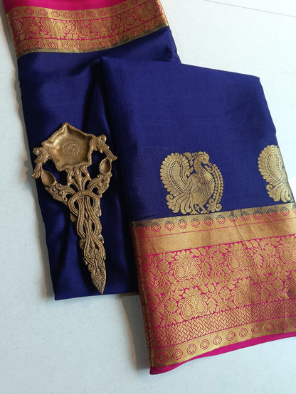 Mysore Crepe Silk Sarees - Rich Pallu