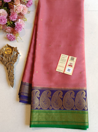 Mysore Crepe Silk Sarees - All Over Butta