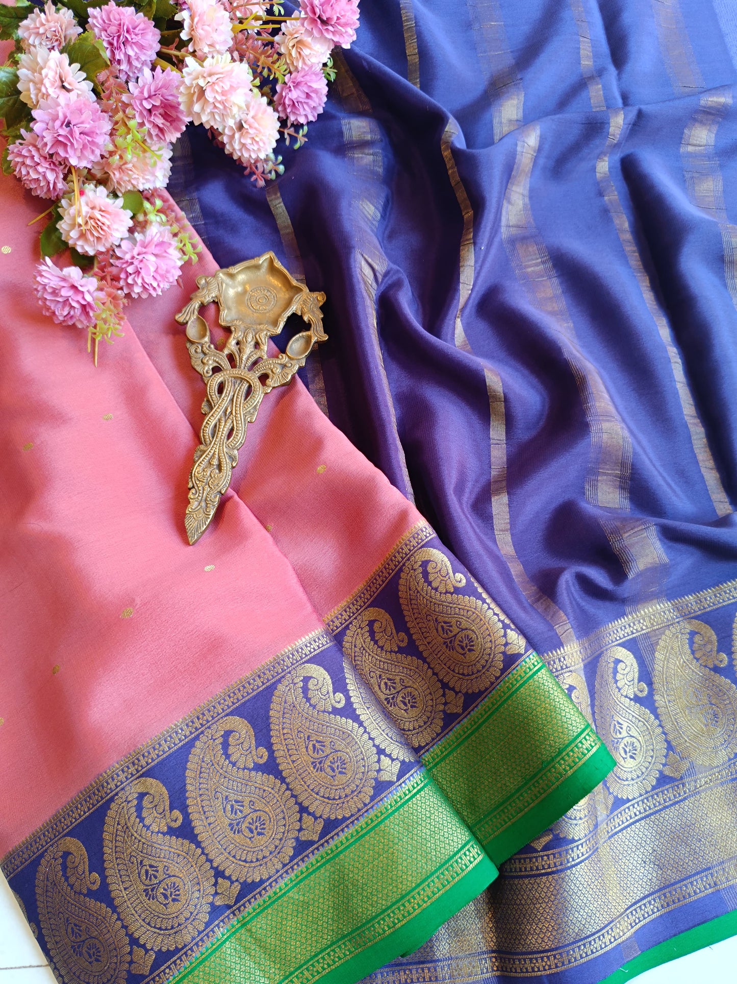 Mysore Crepe Silk Sarees - All Over Butta