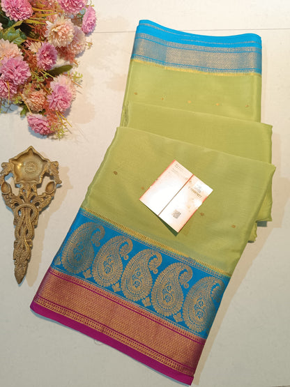 Mysore Crepe Silk Sarees - All Over Butta