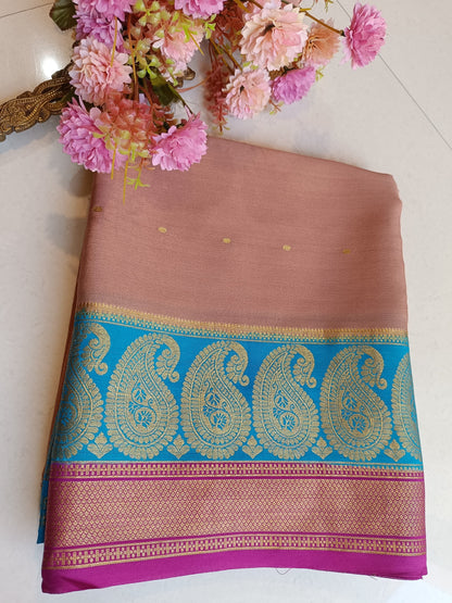 Mysore Crepe Silk Sarees - All Over Butta