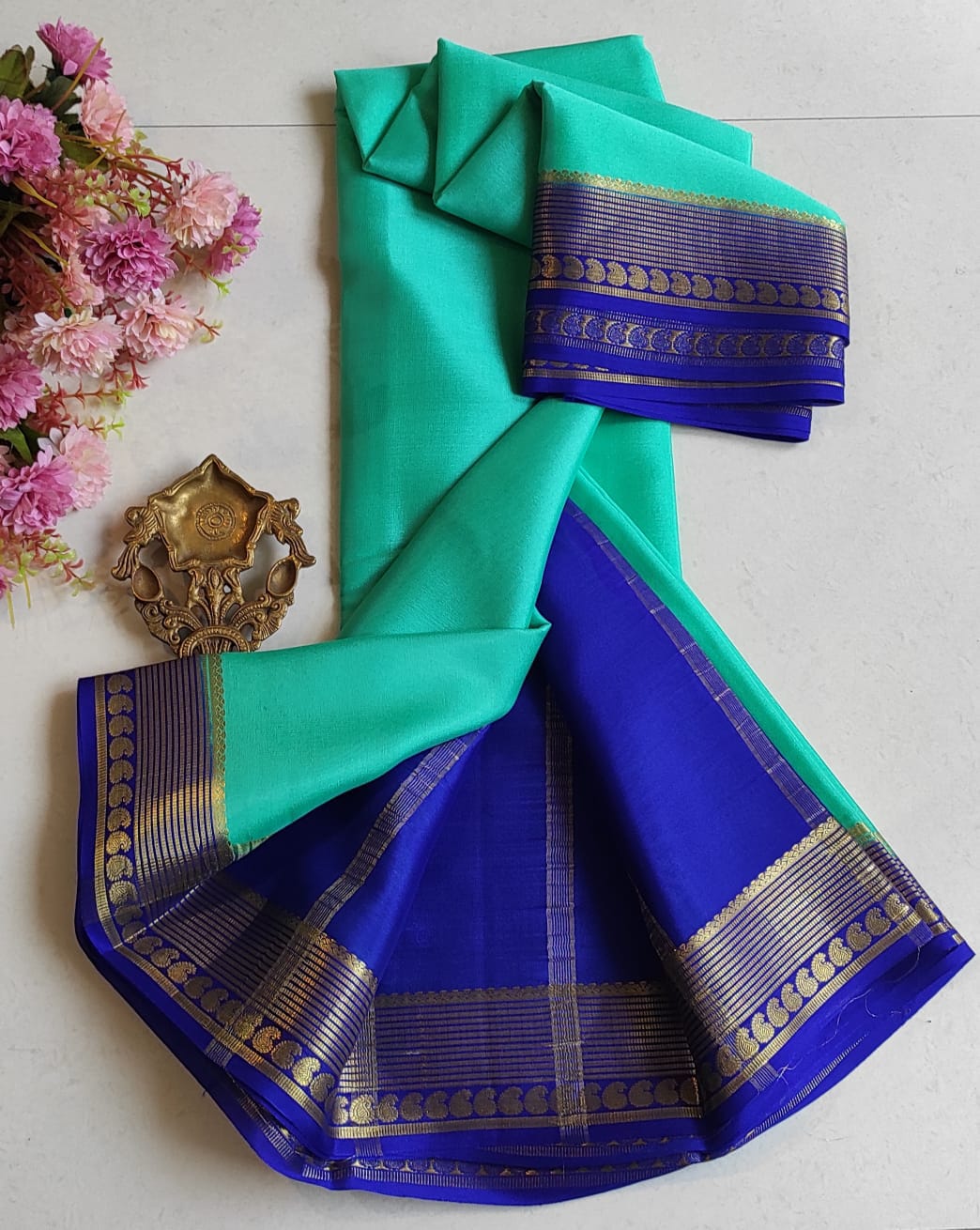 Mysore Crepe Silk Sarees - Trendy Borders